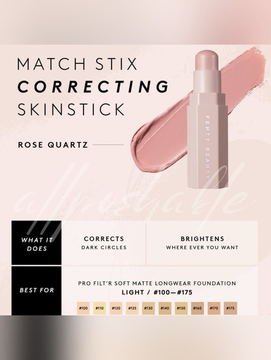 Fenty Beauty Other - ⭐️LTD QTY⭐️ Fenty Beauty Match Stix - Correcting Skinstick in Rose Quartz